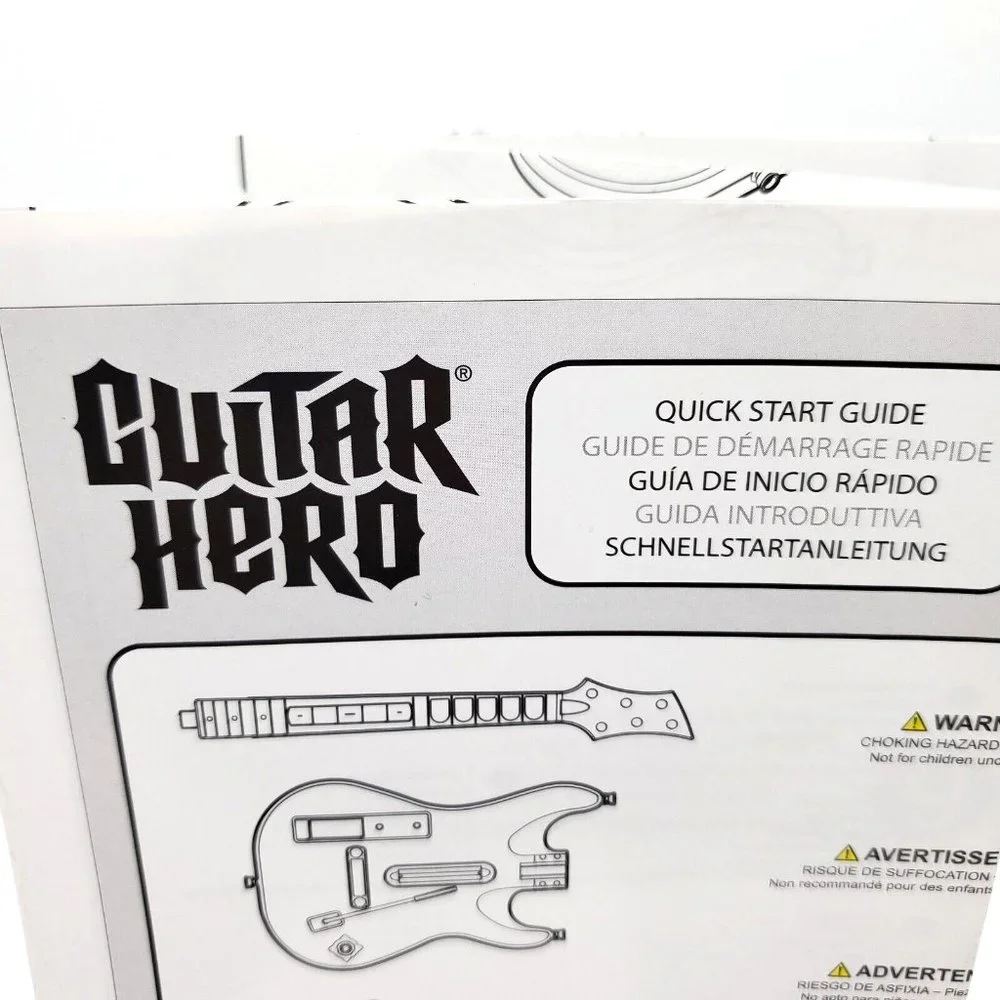 Guitar Hero World Tour Instruction Manual/Quick-Start Guide For Nintendo Wii EUC